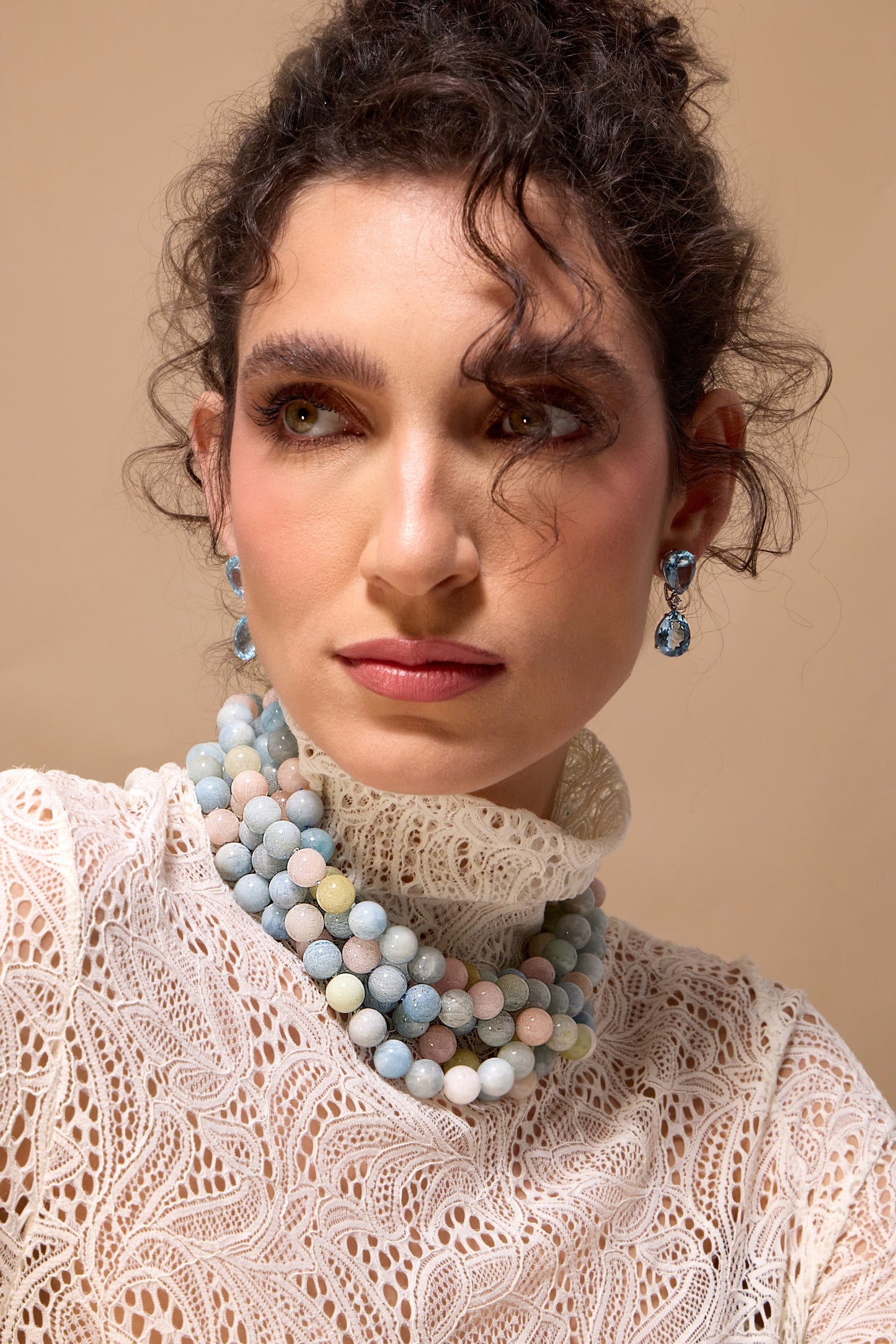 Pastel Beryl Beaded Necklace