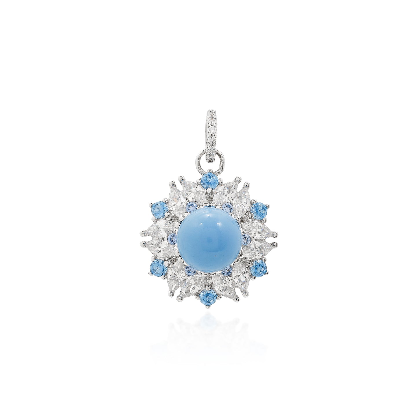 Blue Sunburst Pendant