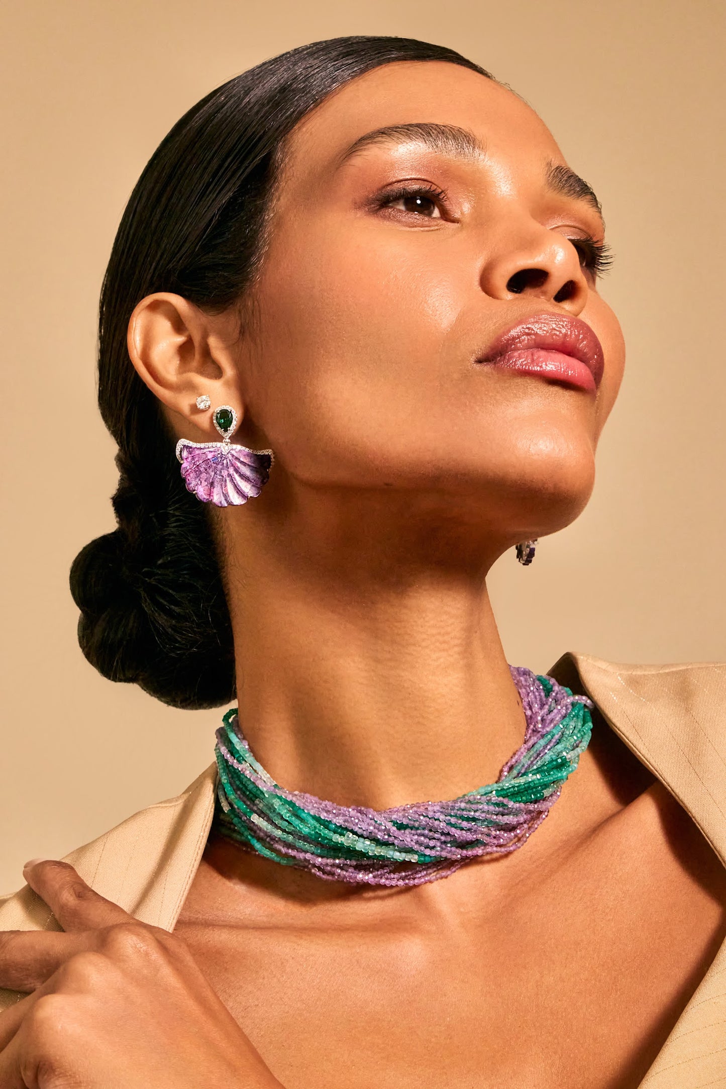 Fluorite Beaded Necklace