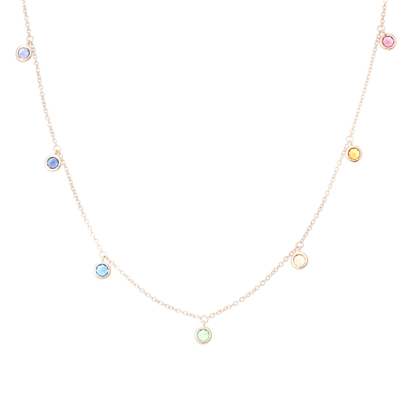 Rainbow Drop Choker