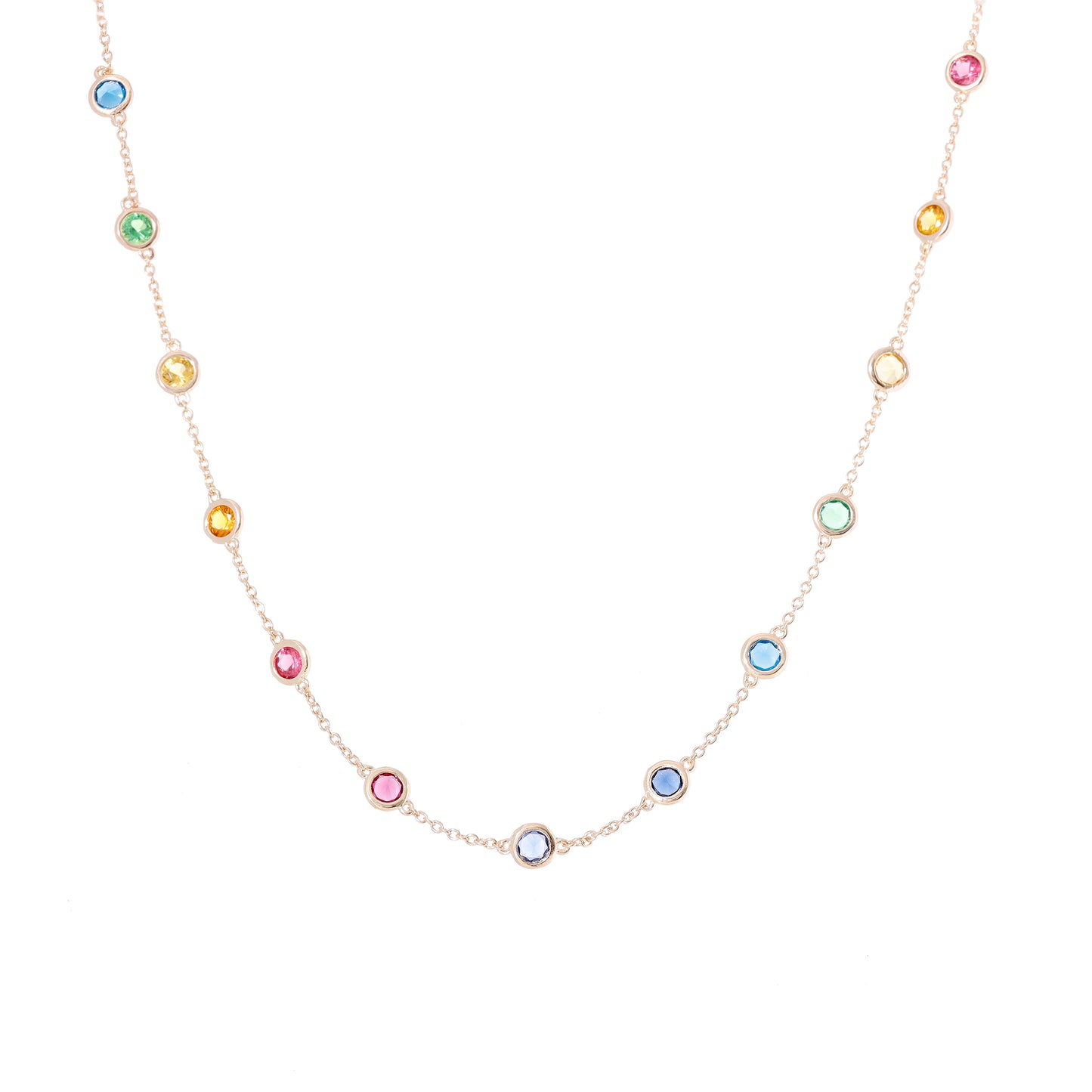 Rainbow Gemstone Necklace