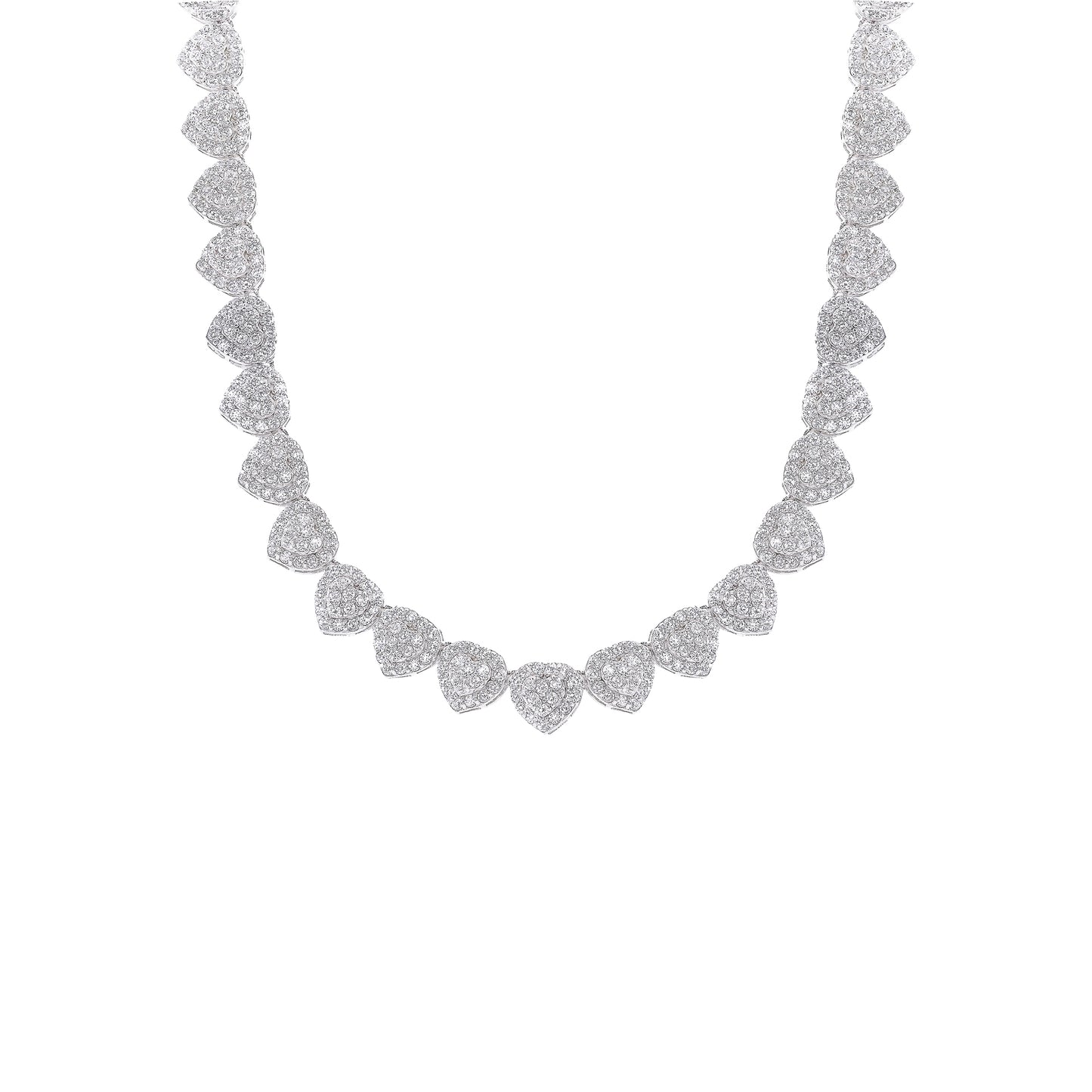 Pavé Heart Zirconia Necklace