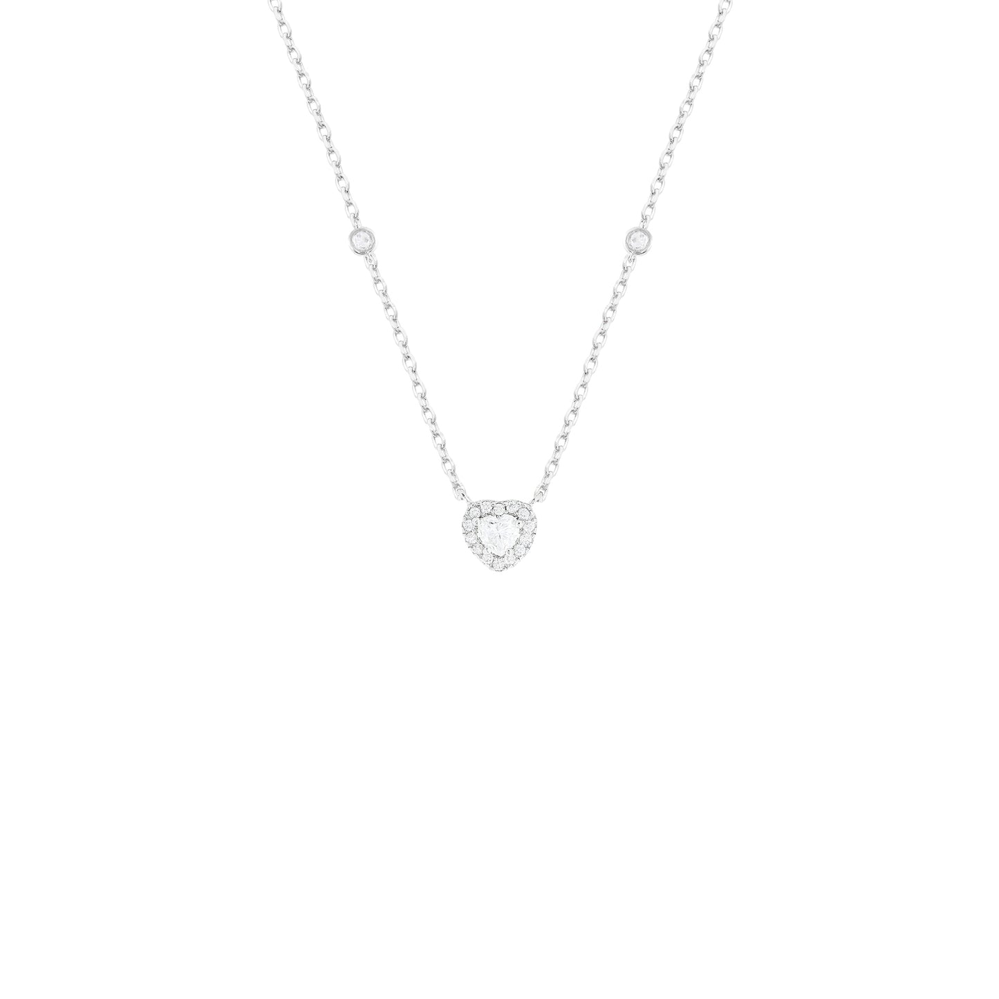 Heart Moissanite Pendant Necklace