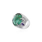 Chrysoprase & Amethyst Dome Ring