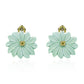 Amazonite Floral Earrings