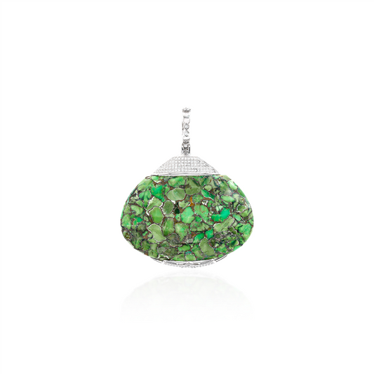 Turquoise Mohave Oval Pendant