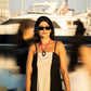 Coral Beaded Necklace with Detachable Onyx Pendant