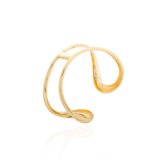Sculptural Gold Vermeil Cuff Bracelet