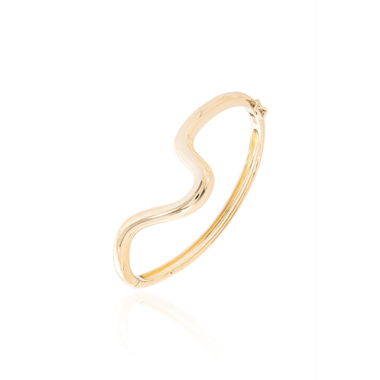Wave Bangle Bracelet