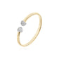 Sleek Pavé Capped Bangle