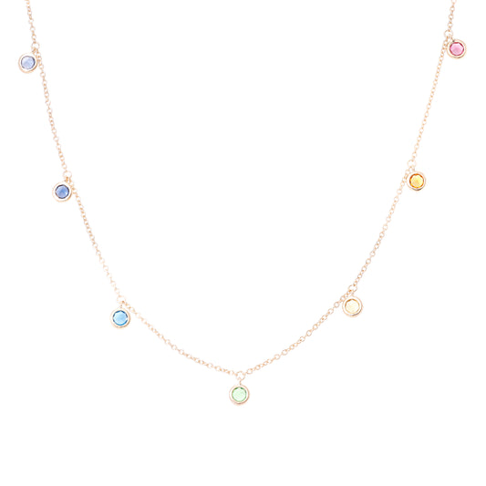 Rainbow Drop Choker