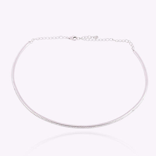 Minimalist Silver Choker