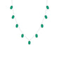 Emerald-Colored Drop Necklace