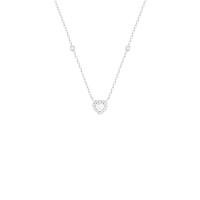 Heart Moissanite Pendant Necklace