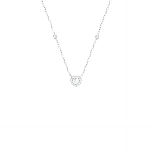 Heart Moissanite Pendant Necklace