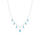Turquoise Charm Drop Necklace