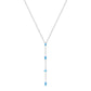 Blue Stone Drop Necklace