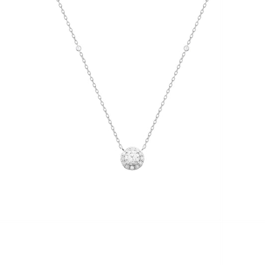Round Moissanite Pendant Necklace