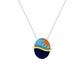 Sunset Horizon Enamel Necklace