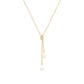 Drop Pearl Lariat Necklace