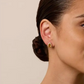 Teardrop Citrine Stud Earrings with Moissanite Halo