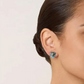 Malachite & Blue Topaz Drop Studs