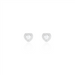 Heart Moissanite Stud Earrings