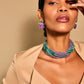 Purple Fan Drop Earrings