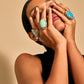 Chrysoprase & Amethyst Dome Ring