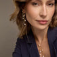 Drop Pearl Chain Earrings