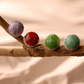 Reddish-purple Chalcedony Stud Earrings