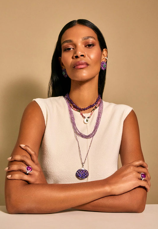Multistrand Amethyst Necklace