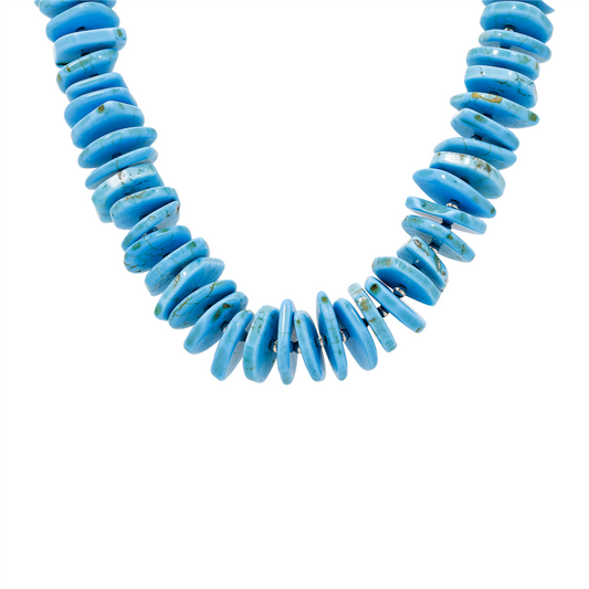 Turquoise Disc Necklace